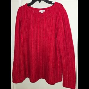Croft & Barrow Vibrant Red Knit Pullover